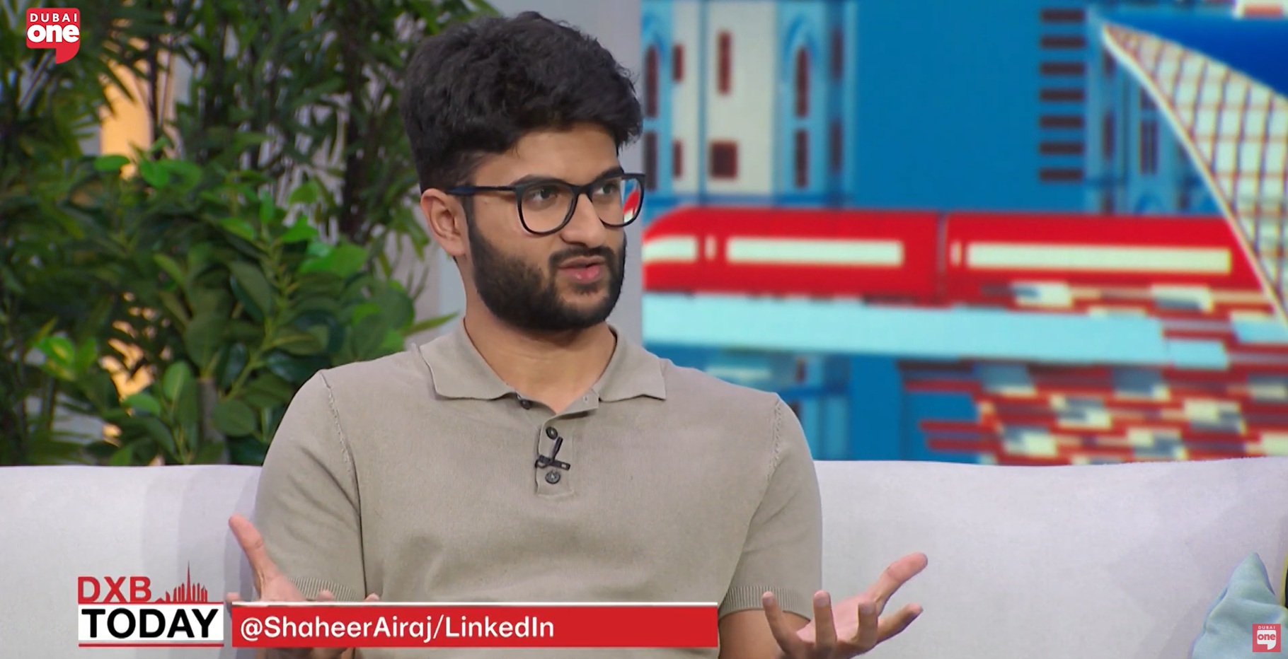 Shaheer Airaj Ahmed featured on Dubai One TV's DXB Today